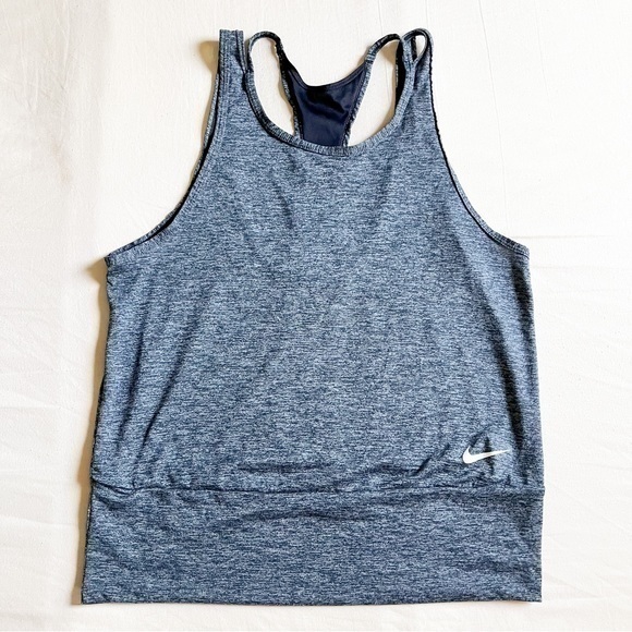 Nike Women’s Dri-Fit Grey Multi-Strap Running Tank - Picture 1 of 15